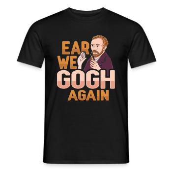 Van Gogh Art Lovers - Men's T-Shirt - black - Front - AI Model Male 178 light (178cm)