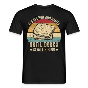 Lustiger Brotbacken-Bäcker - Männer T-Shirt - Schwarz - Vorne - AI Model Male 178 light (178cm)