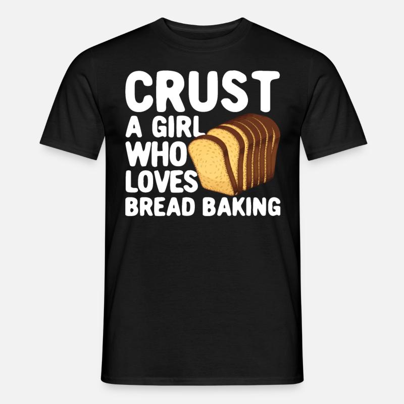 Lustiger Brotbacken-Bäcker - Männer T-Shirt - Schwarz