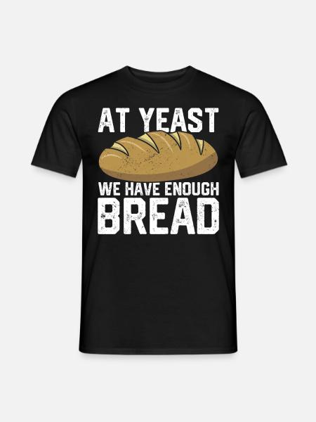 Funny bread baker - Men's T-Shirt - black