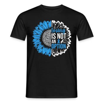 Prostate Cancer Awareness Sunflower - Men's T-Shirt - black - Front - AI Model Male 178 light (178cm)