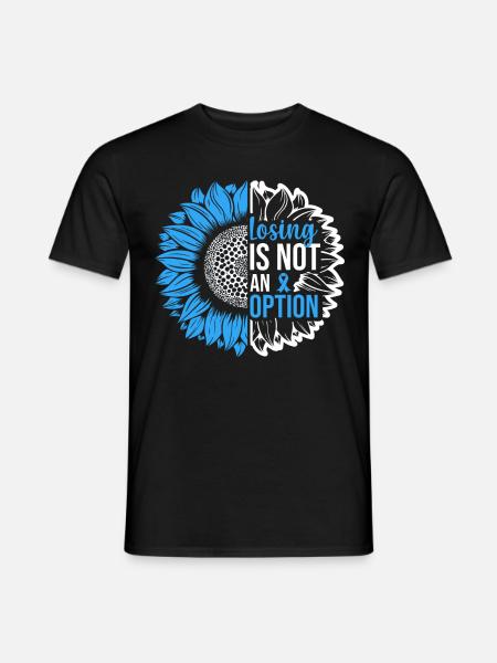 Prostate Cancer Awareness Sunflower - Men's T-Shirt - black