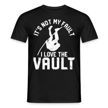 Lustiger Stabhochsprung Stabhochsprung - Männer T-Shirt - Schwarz - Vorne - AI Model Male 178 light (178cm)