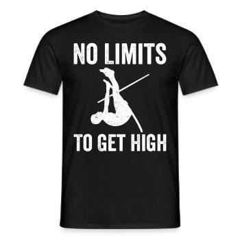Fun Pole Vault Pole Vault - Men's T-Shirt - black - Front - AI Model Male 178 light (178cm)