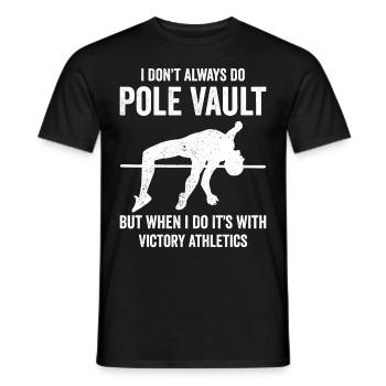 Lustiger Stabhochsprung - Männer T-Shirt - Schwarz - Vorne - AI Model Male 178 light (178cm)