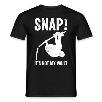 Fun Pole Vault Pole Vault - Men's T-Shirt - black - Front - AI Model Male 178 light (178cm)