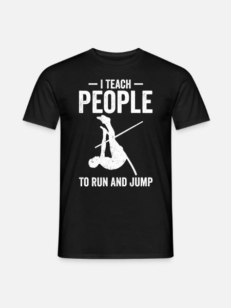 Fun pole vault - Men's T-Shirt - black
