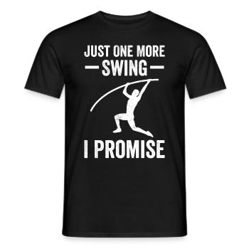 Fun Pole Vault Pole Vault - Men's T-Shirt - black - Front - AI Model Male 178 light (178cm)