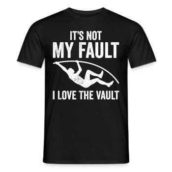 Saut à la perche amusant - T-shirt homme - noir - Devant - AI Model Male 178 light (178cm)