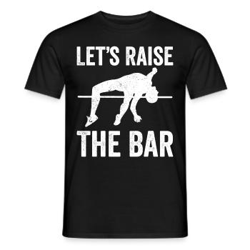 Drôle de saut à la perche Saut à la perche - T-shirt homme - noir - Devant - AI Model Male 178 light (178cm)