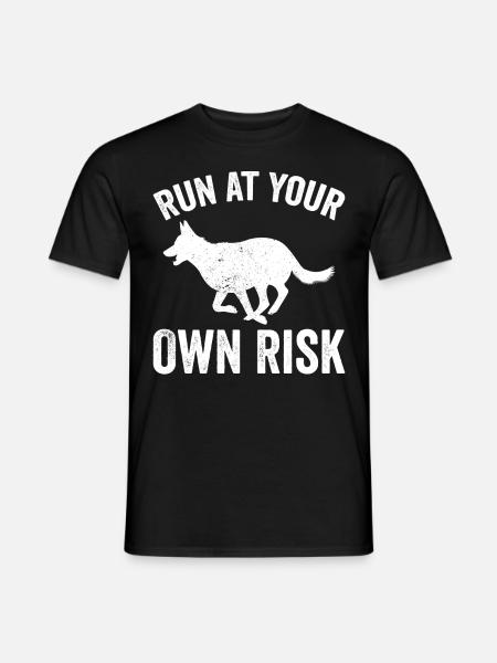Polizeibeamter Polizeihund - Männer T-Shirt - Schwarz