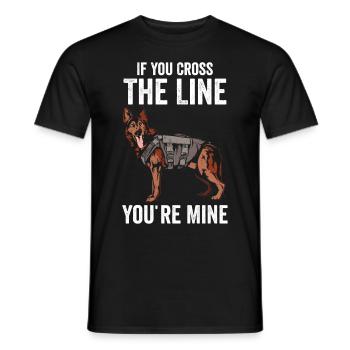 Polizeibeamter Polizeihund - Männer T-Shirt - Schwarz - Vorne - AI Model Male 178 light (178cm)
