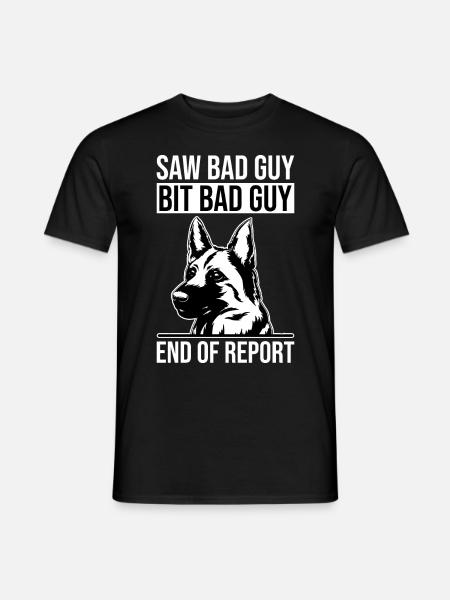 Polizeibeamter Polizeihund - Männer T-Shirt - Schwarz