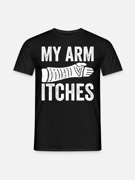 Broken arm - Men's T-Shirt - black