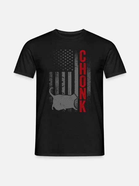 Chonk Meme Cat Chonk - Men's T-Shirt - black