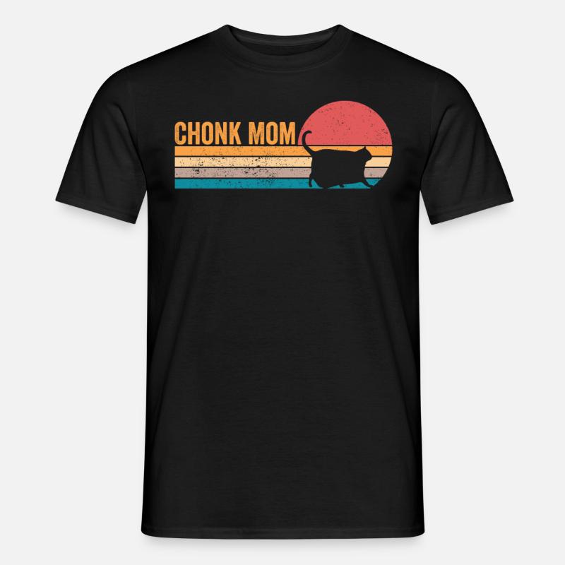 Chonk Meme Chat Chonk Maman - T-shirt homme - noir