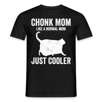 Chonk Meme Cat - Men's T-Shirt - black - Front - AI Model Male 178 light (178cm)