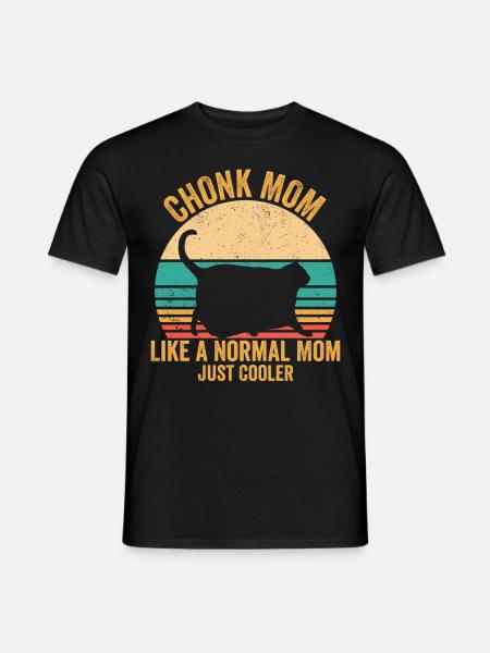 Chonk Meme Cat - Men's T-Shirt - black