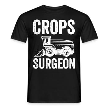 Crops Surgeon Farmer Agriculture - Men's T-Shirt - black - Front - AI Model Male 178 light (178cm)