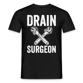Mécanicien d’égouts Mécanicien sanitaire - T-shirt homme - noir - Devant - AI Model Male 178 light (178cm)