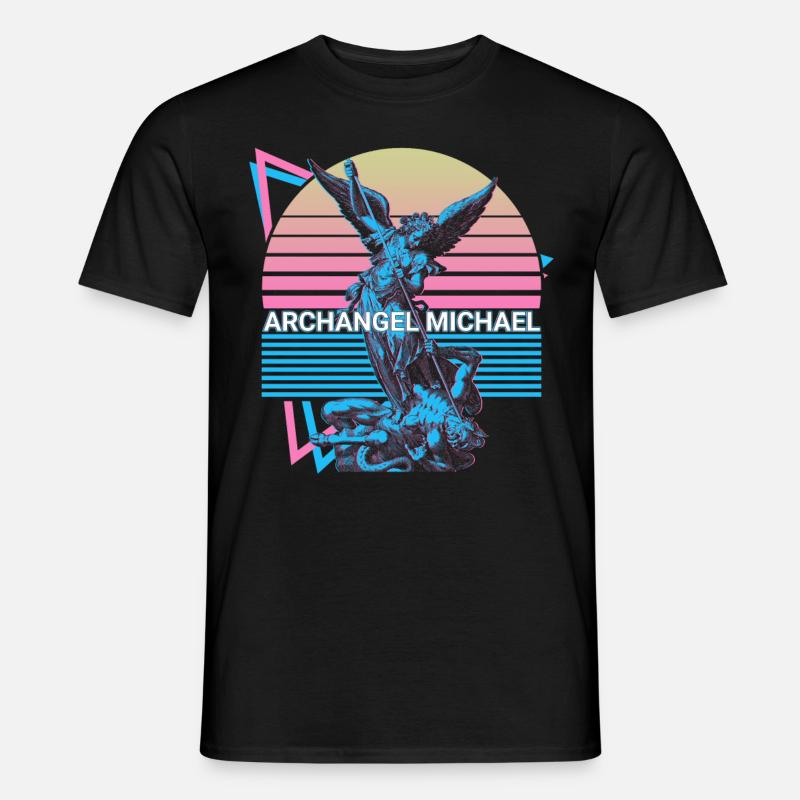 Erzengel Michael - Männer T-Shirt - Schwarz