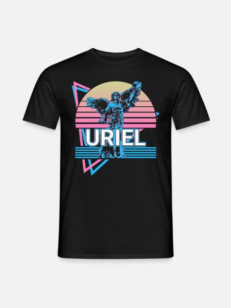 Uriel Archangel Retro - Men's T-Shirt - black