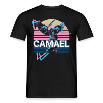 Camael Archange Khamuel Rétro - T-shirt homme - noir - Devant - AI Model Male 178 light (178cm)