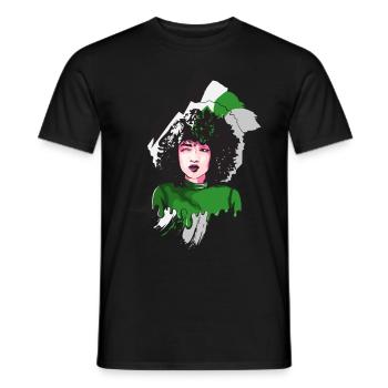Afro Girl Demiromantic Black Story Melanin - Men's T-Shirt - black - Front - AI Model Male 178 light (178cm)