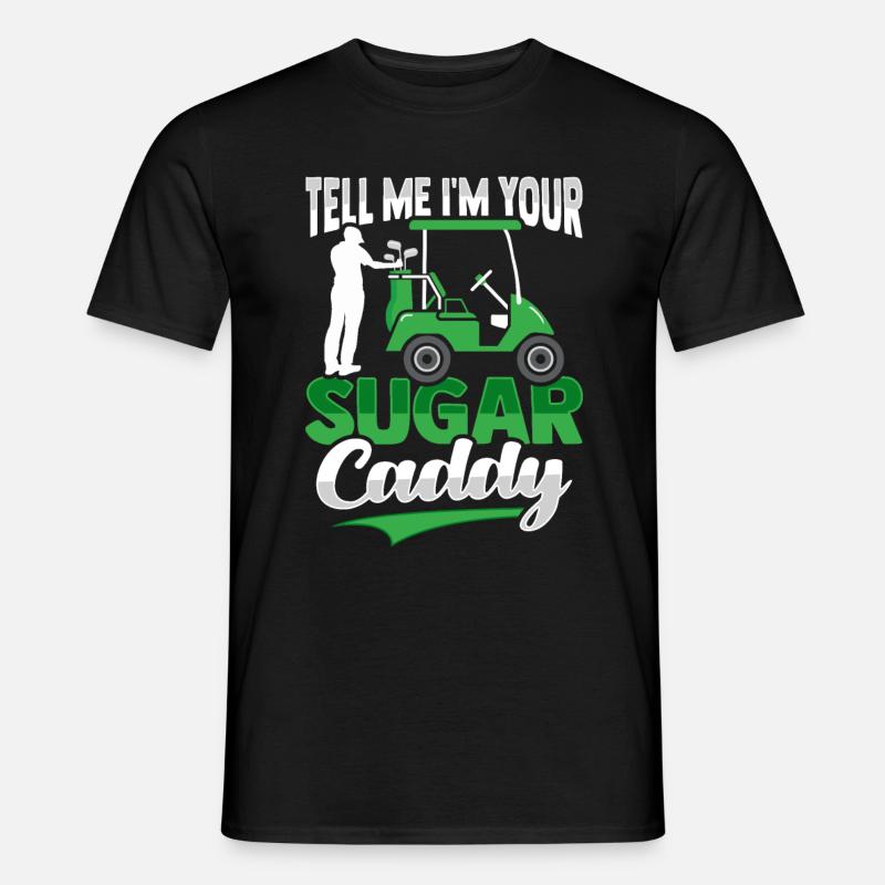 Golf Caddy - Männer T-Shirt - Schwarz