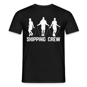 Lustiges Springseil Springseil springen Seil sprin - Männer T-Shirt - Schwarz - Vorne - AI Model Male 178 light (178cm)