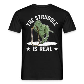 Lustiges Springseil Springseil springen Der Kampf - Männer T-Shirt - Schwarz - Vorne - AI Model Male 178 light (178cm)