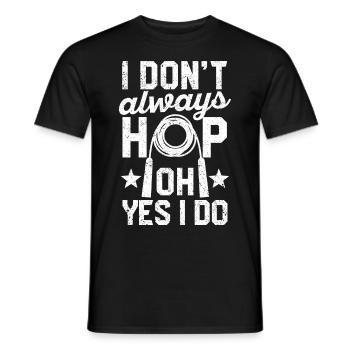 Lustiges Springseil Springseil - Männer T-Shirt - Schwarz - Vorne - AI Model Male 178 light (178cm)