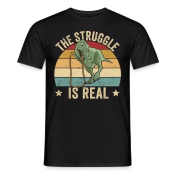 Lustiges Springseil Springseil springen Der Kampf - Männer T-Shirt - Schwarz - Vorne - AI Model Male 178 light (178cm)
