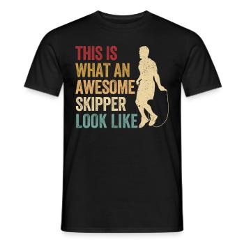 Lustiges Springseil Springseil Springseil Awesome - Männer T-Shirt - Schwarz - Vorne - AI Model Male 178 light (178cm)