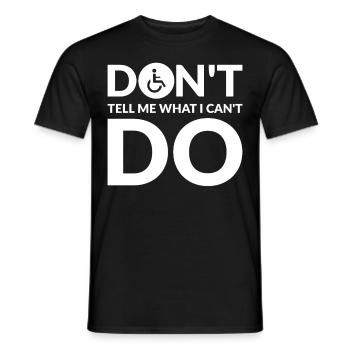 Drôle de lésion de la moelle épinière Coupe transversale du fauteuil roulant - T-shirt homme - noir - Devant - AI Model Male 178 light (178cm)