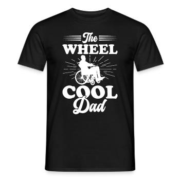 Drôle de lésion de la moelle épinière Coupe transversale du fauteuil roulant - T-shirt homme - noir - Devant - AI Model Male 178 light (178cm)