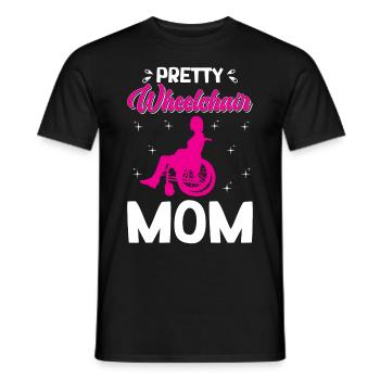 Funny Spinal Cord Injury Wheelchair Cross-Section - Men's T-Shirt - black - Front - AI Model Male 178 light (178cm)