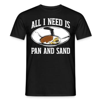 Lustiges Goldwaschen Goldsucher Alles was ich brau - Männer T-Shirt - Schwarz - Vorne - AI Model Male 178 light (178cm)