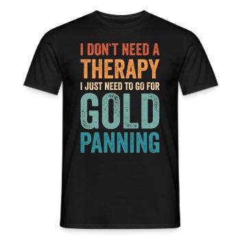 Drôles de panneurs d’or chercheurs d’or chercheurs d’or excavatrices - T-shirt homme - noir - Devant - AI Model Male 178 light (178cm)