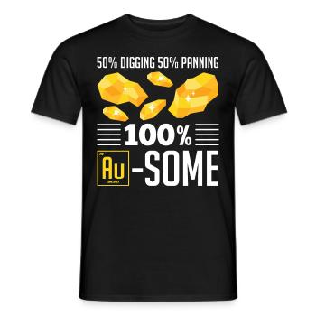 Drôles de panneurs d’or chercheurs d’or chercheurs d’or excavatrices - T-shirt homme - noir - Devant - AI Model Male 178 light (178cm)