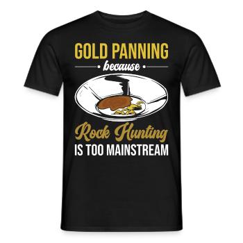 Drôles de panneurs d’or chercheurs d’or chercheurs d’or excavatrices - T-shirt homme - noir - Devant - AI Model Male 178 light (178cm)