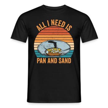 Lustiges Goldwaschen Goldsucher Alles was ich brau - Männer T-Shirt - Schwarz - Vorne - AI Model Male 178 light (178cm)