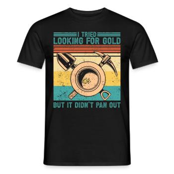 Drôles de panneurs d’or chercheurs d’or chercheurs d’or excavatrices - T-shirt homme - noir - Devant - AI Model Male 178 light (178cm)