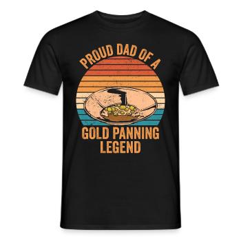 Drôles de panneurs d’or chercheurs d’or chercheurs d’or excavatrices - T-shirt homme - noir - Devant - AI Model Male 178 light (178cm)