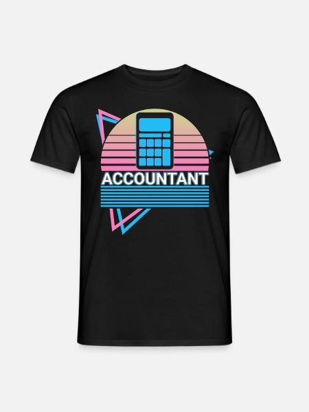 Comptable Comptabilité CPA Rétro - T-shirt homme - noir