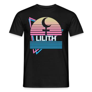Lilith Darkness Moon Retro - T-shirt homme - noir - Devant - AI Model Male 178 light (178cm)