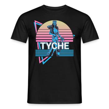 Tyche Göttin des Glücks und der Fortuna Retro - Männer T-Shirt - Schwarz - Vorne - AI Model Male 178 light (178cm)