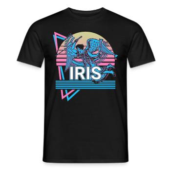 Déesse Iris Mythologie grecque antique Rétro - T-shirt homme - noir - Devant - AI Model Male 178 light (178cm)