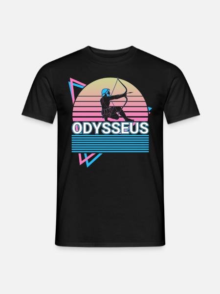 Ulysse Mythologie grecque antique Retr - T-shirt homme - noir
