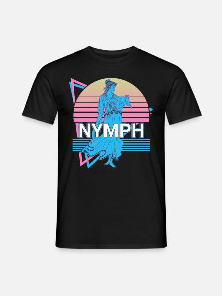 Nymph Ancient Greek Greek mythology Nature - Men's T-Shirt - black